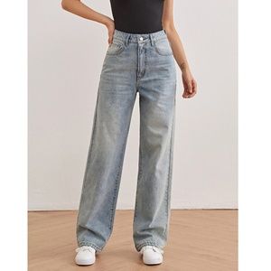 SHEIN High-Waisted Vintage Boyfriend Jeans